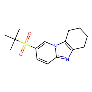 2-Tert-butylsulfonyl-6,7,8,9-tetrahydropyrido[1,2-a]benzimidazole structure