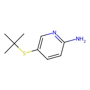 5-t-Butylthio-2-aminopyridine structure