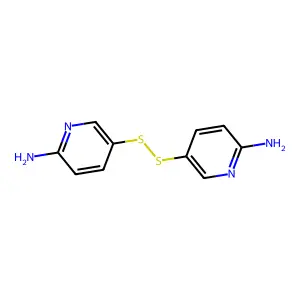 5-[(6-Aminopyridin-3-yl)disulfanyl]pyridin-2-amine structure