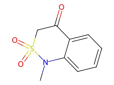 2,2-Dioxo-1-methyl-2,1-benzothiazin-4(3H)-one structure