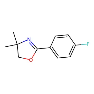 Oxazole, 2-(4-fluorophenyl)-4,5-dihydro-4,4-dimethyl- structure
