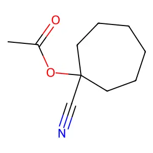 1-羟基环庚烷甲腈乙酸酯 structure