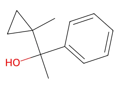 alpha-Methyl-alpha-(1-methylcyclopropyl)benzyl alcohol structure