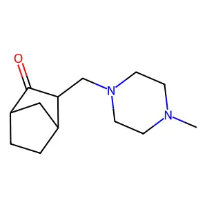 methyl 5-deoxy-5-[(2-hydroxyethyl)amino]-2,3-o-(1-methylethylidene)pentofuranoside structure