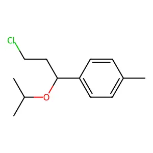 4-(3-Chloro-1-(1-methylethoxy)propyl)toluene structure