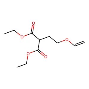 Diethyl 2-(2-(vinyloxy)ethyl)malonate structure
