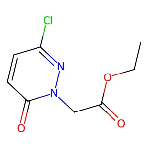 Pyridazineacetic acid, 1-, (6H), 3-chloro-6-oxo-, ethyl ester structure