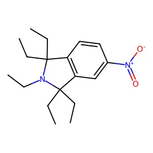 Isoindoline, 5-nitro-1,1,2,3,3-pentaethyl- structure