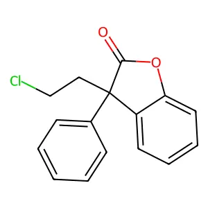 Benzofuranone, 3-(2-chloroethyl)-3-phenyl-2(3H)- structure