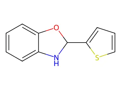 2-Thiophen-2-yl-2,3-dihydro-1,3-benzoxazole structure