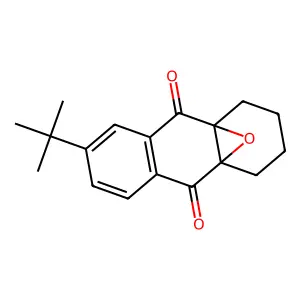 4a,9a-Epoxyanthracene-9,10-dione, 6-(1,1-dimethylethyl)-1,2,3,4-tetrahydro- structure