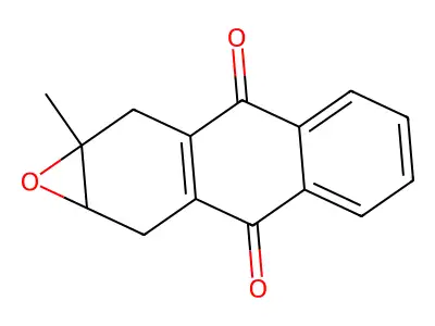 Anthra[2,3-b]oxirene-3,8-dione, 1a,2,9,9a-tetrahydro-1a-methyl- structure