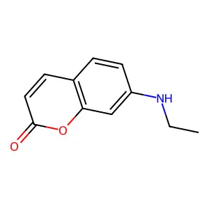 2H-1-Benzopyran-2-one, 7-(ethylamino)- structure