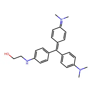 Methylium, bis[4-(dimethylamino)phenyl][4-[(2-hydroxyethyl)amino]phenyl]- structure