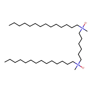 N,N'-dimethyl-N,N'-di(tetradecyl)hexane-1,6-diamine oxide structure