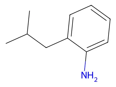 2-(2-Methylpropyl)benzenamine structure
