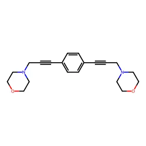1,4-Bis(3-morpholino-1-propynyl)benzene structure