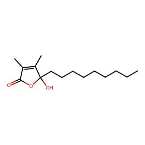 5-Hydroxy-3,4-dimethyl-5-nonylfuran-2(5H)-one structure