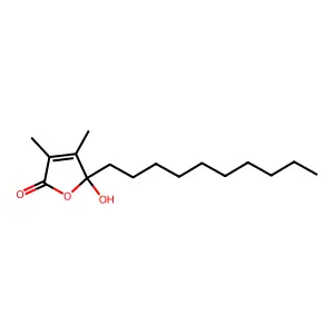 5-Decyl-5-hydroxy-3,4-dimethylfuran-2(5H)-one structure