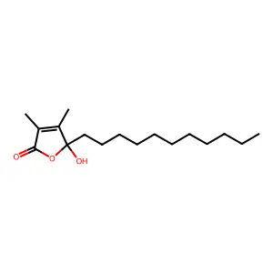 5-Hydroxy-3,4-dimethyl-5-undecylfuran-2(5H)-one structure