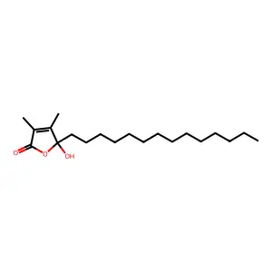 5-Hydroxy-3,4-dimethyl-5-tetradecylfuran-2(5H)-one structure