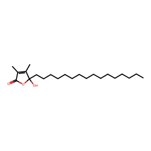 5-Hexadecyl-5-hydroxy-3,4-dimethylfuran-2-one structure