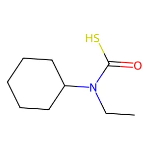 环己基乙基硫代氨基甲酸 structure