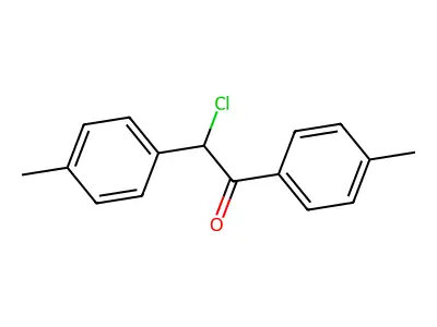 2-Chloro-1,2-di-p-tolyl-ethanone structure