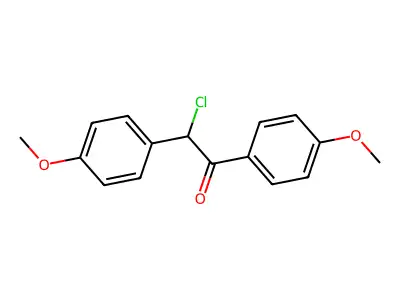 2-Chloro-1,2-bis(4-methoxyphenyl)ethan-1-one structure