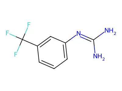 N-[3-(trifluoromethyl)phenyl]guanidine structure