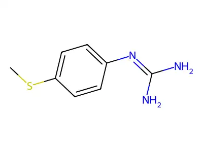 2-(4-Methylsulfanylphenyl)guanidine structure