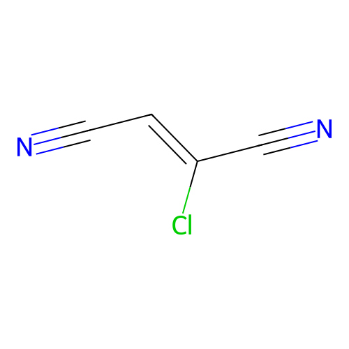 2-Butenedinitrile, 2-chloro-, (Z)- structure