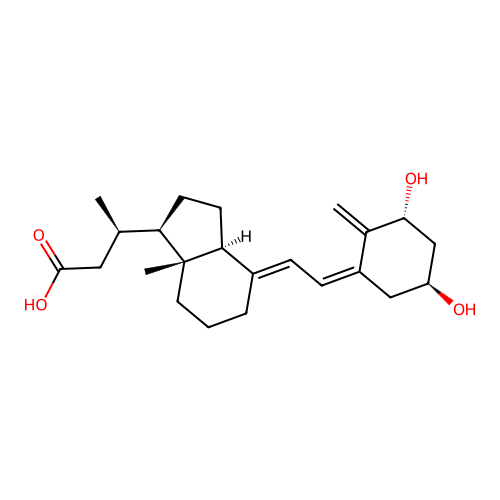 钙三醇酸 structure