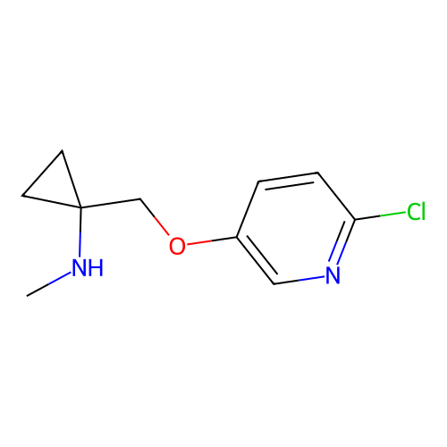 1-(((6-Chloropyridin-3-yl)oxy)methyl)-N-methylcyclopropanamine structure