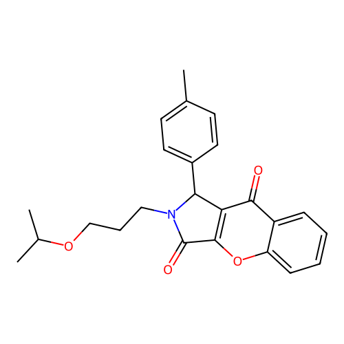 1-(4-methylphenyl)-2-[3-(propan-2-yloxy)propyl]-1,2-dihydrochromeno[2,3-c]pyrrole-3,9-dione structure