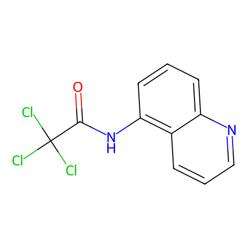 2,2,2-trichloro-N-5-quinolinylacetamide structure
