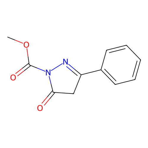 methyl 5-oxo-3-phenyl-4H-pyrazole-1-carboxylate structure