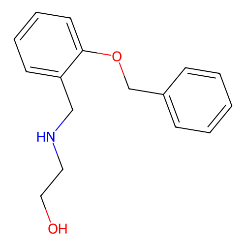 2-[(2-Phenylmethoxyphenyl)methylamino]ethanol structure