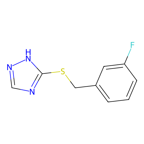 3-(3-Fluoro-benzylsulfanyl)-4H-[1,2,4]triazole structure
