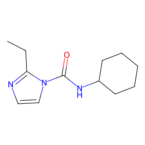 N-cyclohexyl(2-ethylimidazolyl)carboxamide structure
