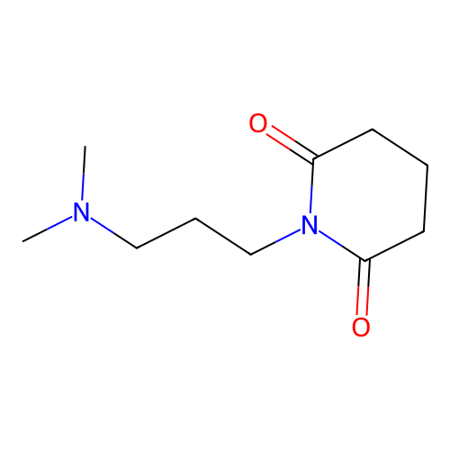 1-[3-(Dimethylamino)propyl]piperidine-2,6-dione structure