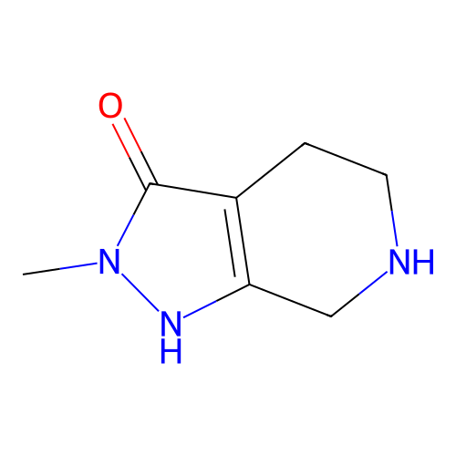 2-Methyl-4,5,6,7-tetrahydro-1H-pyrazolo[3,4-c]pyridin-3(2H)-one structure
