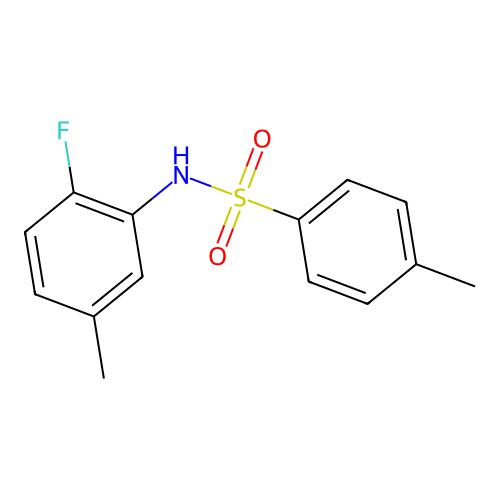 N-(2-fluoro-5-methylphenyl)-4-methylbenzenesulfonamide structure