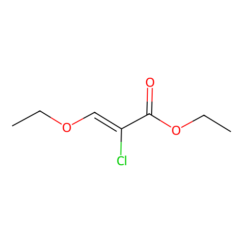 ethyl (Z)-2-chloro-3-ethoxyprop-2-enoate structure