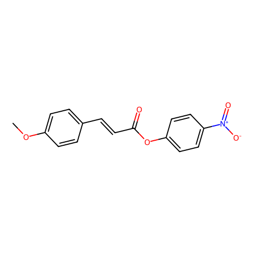 (4-Nitrophenyl) 3-(4-methoxyphenyl)prop-2-enoate structure