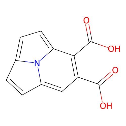 Pyrrolo[2,1,5-cd]indolizine-5,6-dicarboxylic acid structure