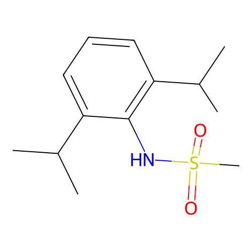N-(2,6-diisopropylphenyl)methanesulfonamide structure