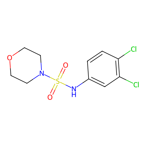 N-(3,4-dichlorophenyl)morpholine-4-sulfonamide structure