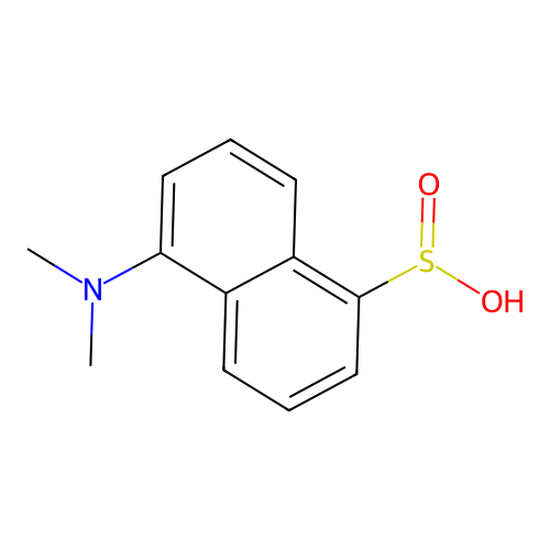 5-(Dimethylamino)-1-naphthalenesulfinic acid structure