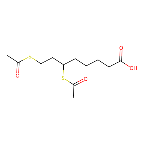 6,8-Bis(acetylthio)octanoic acid structure